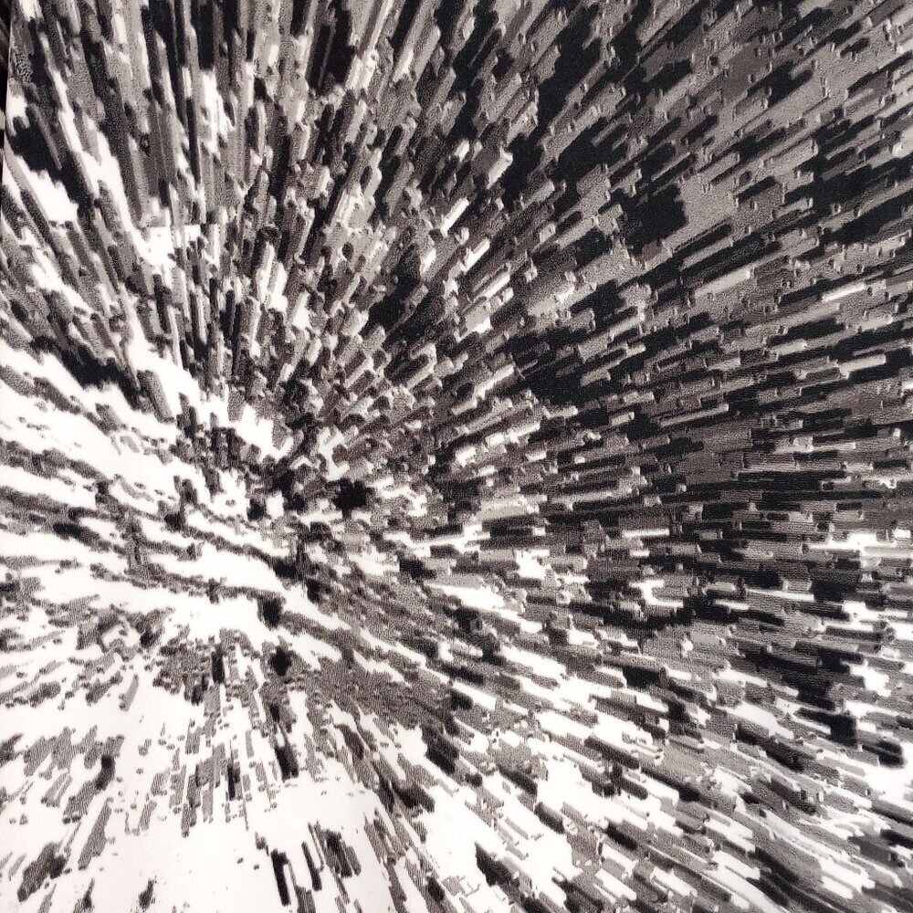 Chico's Black, Grey & White Abstract Open Front Billie Jacket - Picture 6 of 7